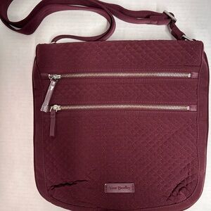 Vera Bradley Wine Quilted Crossbody Bag